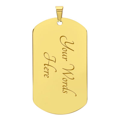 Believe In Yourself - Dog Tag Necklace