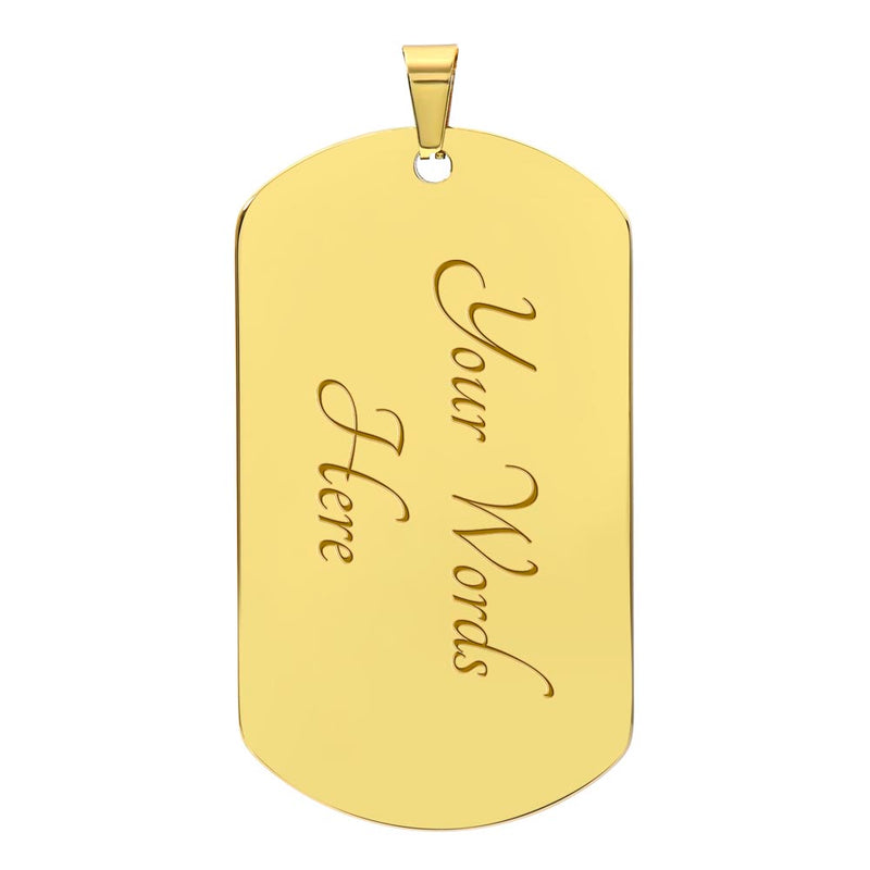 Believe In Yourself - Dog Tag Necklace